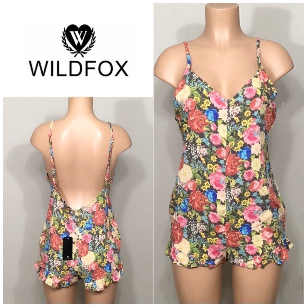 New. WILDFOX Flower Delivery romper. Medium